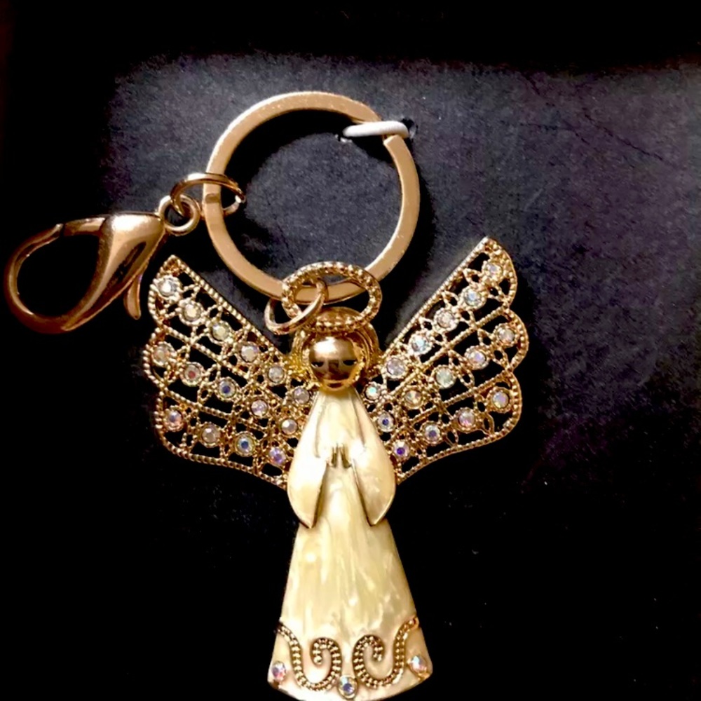 Monet Angel Keychain